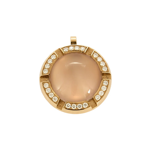 Pendentif CHAUMET - Class one Cruise - Pendentif or rose, quartz et diamants 58 Facettes B250454