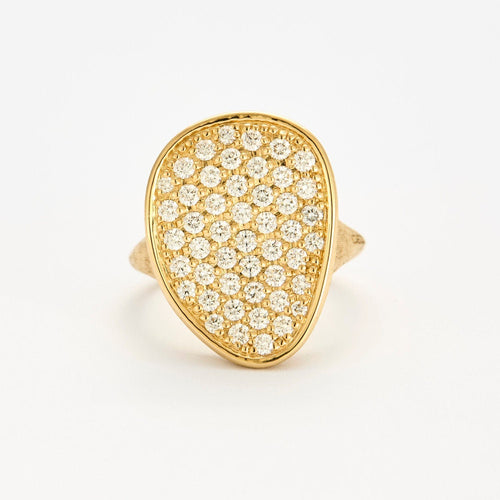 Bague 54 MARCO BICEGO - LUNARIA ALTA - Bague or jaune et diamants 58 Facettes SP1