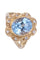 Bague BAGUE POMPADOUR AIGUE-MARINE ET DIAMANTS 58 Facettes 088071