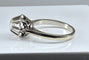 Bague 53 Bague solitaire or blanc diamant 0.40ct 58 Facettes AB359