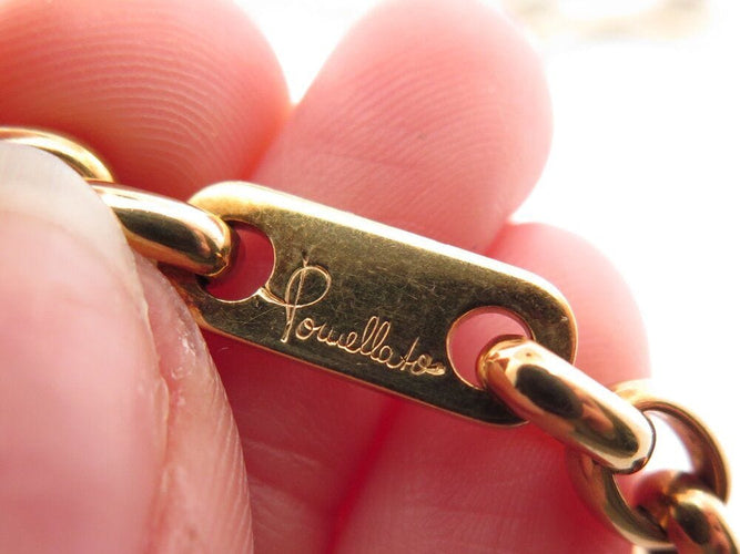 Collier collier POMELLATO pendentif croix grenats + chaine en or 18k 81gr 58 Facettes 267203