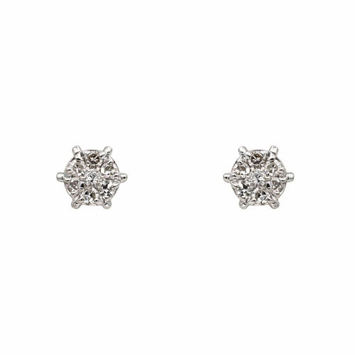 Boucles d'oreilles Boucles d'oreilles  Puces Or blanc Diamant 58 Facettes 4870153CN