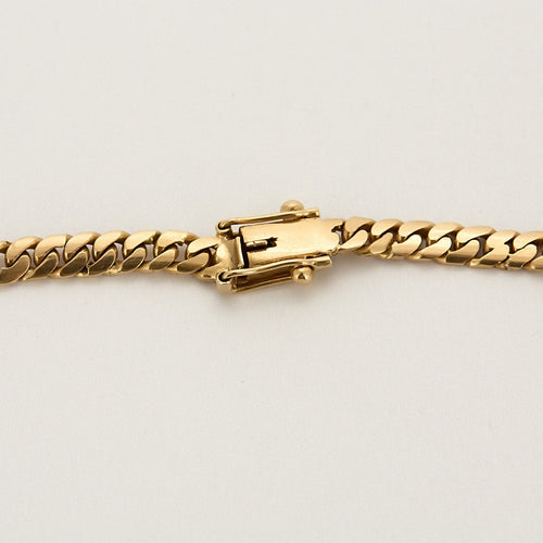 Collier Important Collier en or rose à maille gourmette 58 Facettes CHA5354