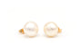 Boucles d'oreilles Boucles d'oreilles contemporaines en or jaune serties de perles 58 Facettes B391