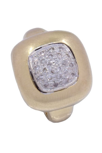 Bague 53 BAGUE MODERNE PAVAGE DIAMANTS 58 Facettes 085651