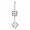 Pendentif Pendentif Flocons de Neige Or Gris serti de Diamants 58 Facettes