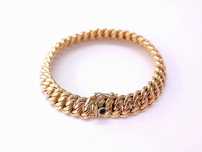 Bracelet Bracelet or jaune maille américaine 58 Facettes Bra.US.1599.CAPL