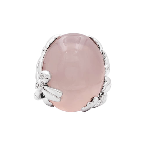 Anello 51 Anello Dior, "Gourmande" in oro bianco, quarzo rosa e diamanti. 58 Facettes 35350