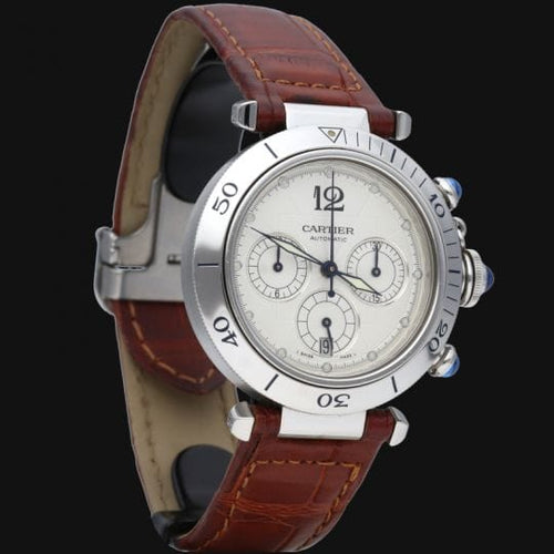 Montre Cartier Montre Pasha Chronograph 58 Facettes MT42514