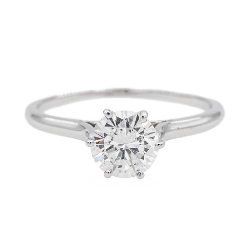 Bague 57 Bague Solitaire Or blanc Diamant 58 Facettes 3090581CN
