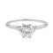 Bague 57 Bague Solitaire Or blanc Diamant 58 Facettes 3090581CN