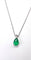 Collier Collier pendentif or blanc, émeraude et diamant 58 Facettes Pend.Emer.FA.51