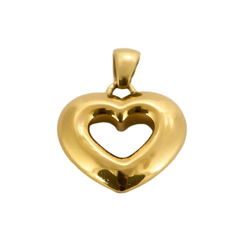 Pendentif Pendentif en or jaune à motif de coeur 58 Facettes ARR2017
