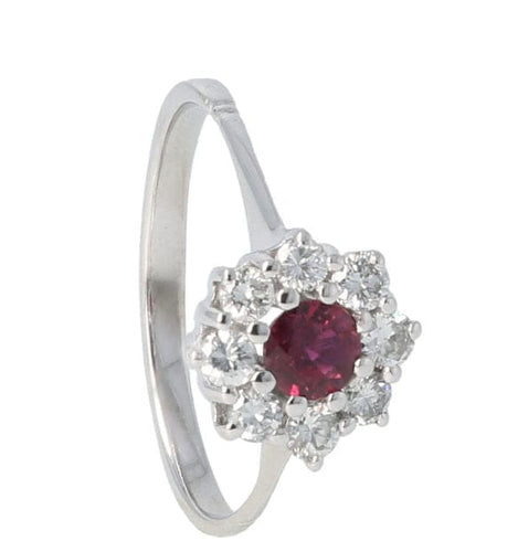 Bague Bague en diamant rubis 58 Facettes 4033
