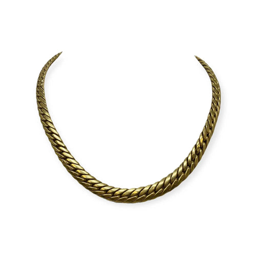 Collier Collier maille anglaise en or jaune 58 Facettes 330081536