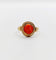 Bague 44 Bague or rose, camée corail monture finement ciselée (circa 1900) 58 Facettes A06370