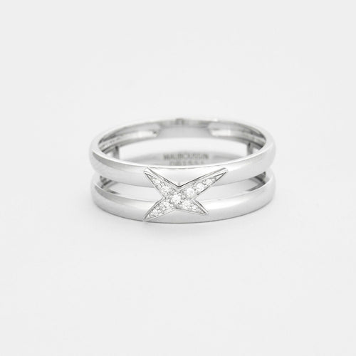 Bague 57 Bague Mauboussin "Etoilement Divine" diamants 58 Facettes