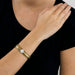 Bracelet CARTIER – VINTAGE – Bracelet montre de dame en or jaune et or blanc 58 Facettes