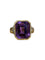 Bague 55 Importante bague, en or jaune, améthyste et diamants 58 Facettes