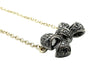 Collier POMELLATO. Collection "Forever", collier 2 ors et diamants noirs 58 Facettes