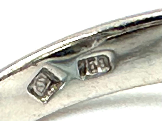 Bague 57 STERN. Bague or blanc 18K, aigue-marine et diamants 58 Facettes