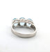 Bague Bague en or blanc, aigue-marine et diamants 58 Facettes