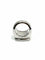 Bague 56 FRED – Bague or blanc et quartz fumé 58 Facettes