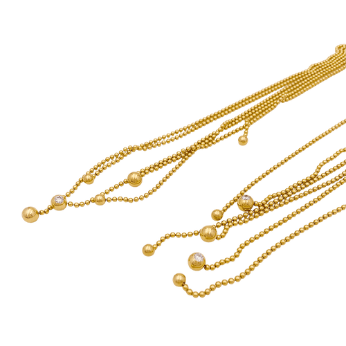 Collier Collier Cartier, "Draperie", or jaune, diamants. 58 Facettes 34704