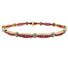 Bracelet Bracelet Art déco or jaune, rubis calibrés synthétiques et diamants 58 Facettes A05502