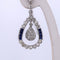 Boucles d'oreilles Boucles d'oreilles Art Déco en saphir et diamant 58 Facettes