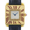 Montre Rarity Cartier Quadrant Burgundy Enamel Full Set Large Model A102 Ruby Obus 1987 1984 58 Facettes