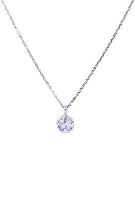 Collier Collier diamant solitaire 0.80 carat 58 Facettes 093391