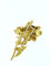 Broche Broche en forme de rose en or jaune et blanc avec diamants 58 Facettes
