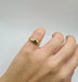 Bague 50 Bague or jaune sertie de diamants et d’un saphir 58 Facettes