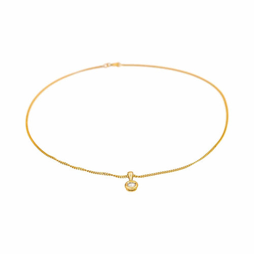 Collier Collier Solitaire Or jaune Diamant 58 Facettes 4836935CN