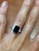 Bague 52 Bague en or blanc ornée d'un saphir épaulé de diamants 58 Facettes 217707