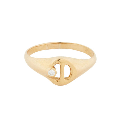 Bague 51 BAGUE OR JAUNE COLLECTION Catherine Deneuve 58 Facettes RÉF 11072/16