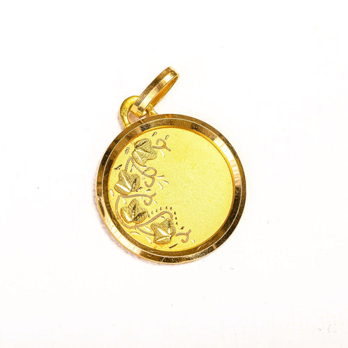 Pendentif Médaille de fidélité Art Nouveau en or jaune 58 Facettes LMB-333