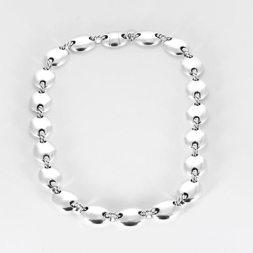 Collier Arthus Bertrand - Collier en argent à maillons ovale 58 Facettes B250497