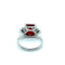 Bague 53 Bague Art Déco Or Blanc, Grenat Spessartite 58 Facettes