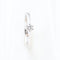 Solitaire ring in 18k witgoud en diamant 0,12 ct 