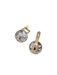 Boucles d'oreilles Boucles d’oreilles en or jaune et blanc diamants 58 Facettes