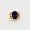Bague Bague Or jaune Lapis-lazuli 58 Facettes