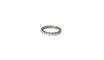 Bague 51.5 Alliance Tour Complet or blanc, diamants 1,00 Ct 58 Facettes