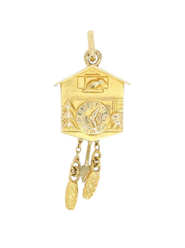 Pendentif Pendentif Charms vintage coucou or jaune 58 Facettes 1128.6