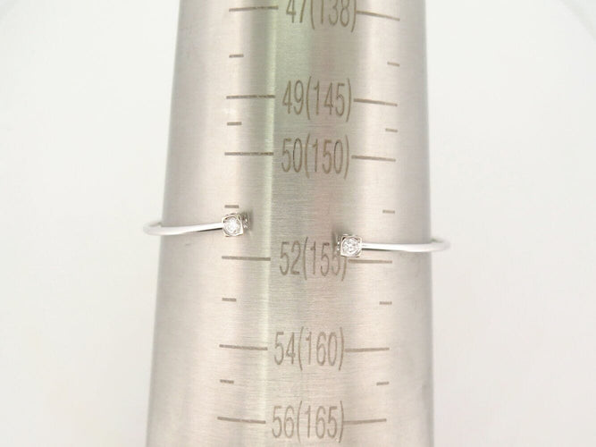 Bracelet bracelet DINH VAN 308215 le cube diamant pm 15 or blanc 18k 0.14ct 58 Facettes 271714