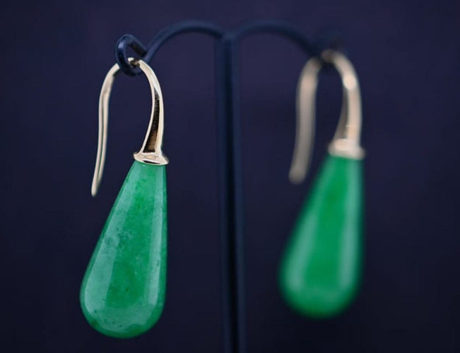 Boucles d'oreilles Boucles d'oreilles jade 58 Facettes