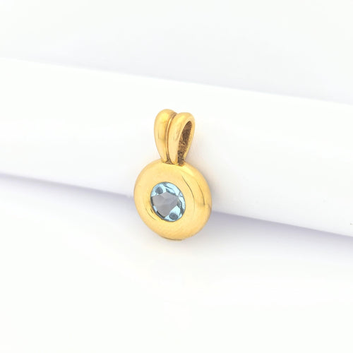 Pendentif Pendentif en or jaune et Topaze 58 Facettes 29053