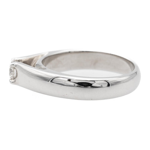 Bague 54 Bague Solitaire Or blanc Diamant 58 Facettes 578737RV