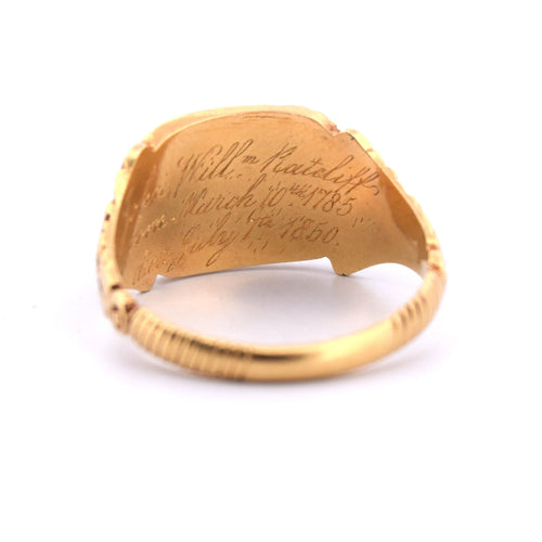 Bague 64 'MORNING RING' EN OR JAUNE 18 KT 58 Facettes